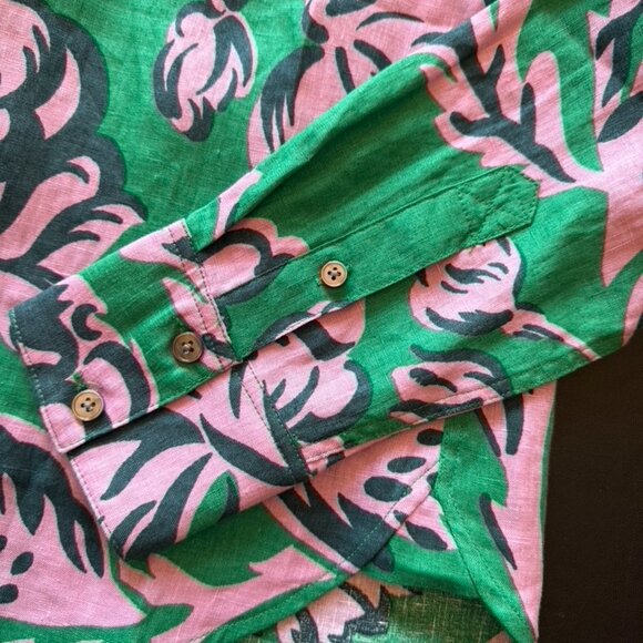 Boden Long Sleeve Button Up Linen Shirt - Picture 7 of 8